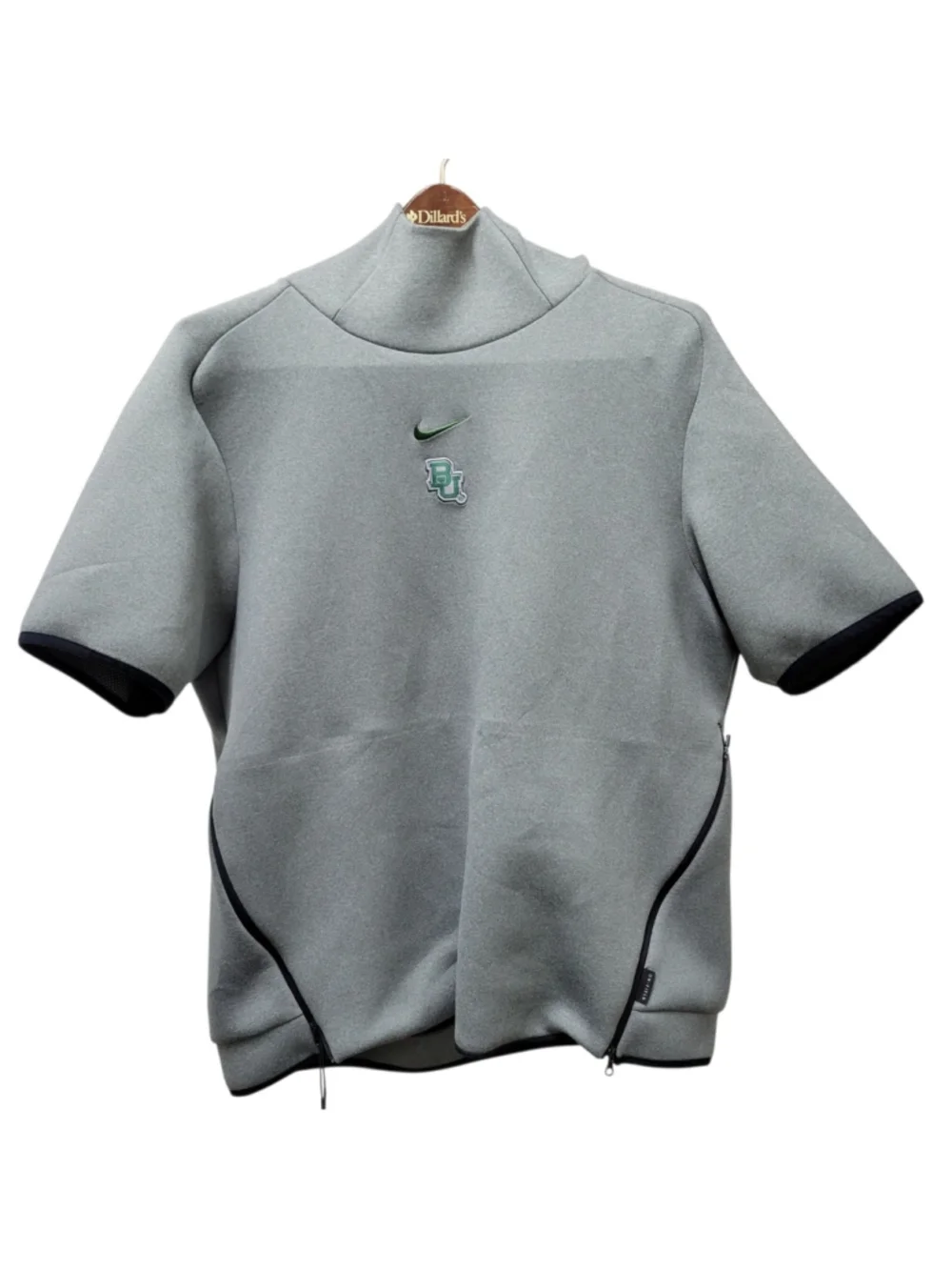 Nike Baylor Bear Embroidered Logo Unisex Short-Sleeves Hoodie Sweatshirt Large